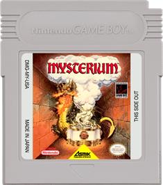 Cartridge artwork for Mysterium on the Nintendo Game Boy.