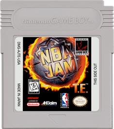 Cartridge artwork for NBA Jam TE on the Nintendo Game Boy.