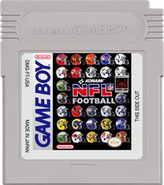 Cartridge artwork for NFL Football on the Nintendo Game Boy.