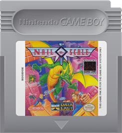 Cartridge artwork for Nail'N Scale on the Nintendo Game Boy.
