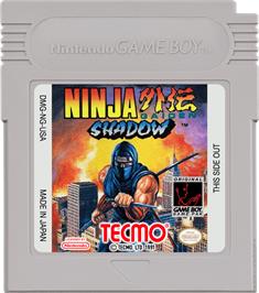 Cartridge artwork for Ninja Gaiden: Shadow on the Nintendo Game Boy.