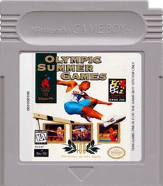 Cartridge artwork for Olympic Summer Games on the Nintendo Game Boy.