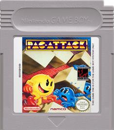 Cartridge artwork for Pac-Attack on the Nintendo Game Boy.