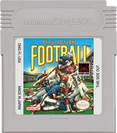 Cartridge artwork for Play Action Football on the Nintendo Game Boy.