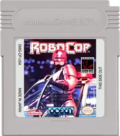 Cartridge artwork for Robocop on the Nintendo Game Boy.