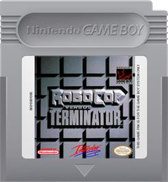 Cartridge artwork for Robocop vs. the Terminator on the Nintendo Game Boy.