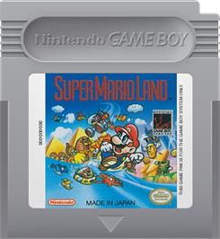 Cartridge artwork for Super Mario Land on the Nintendo Game Boy.
