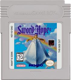 Cartridge artwork for Sword of Hope 2 on the Nintendo Game Boy.