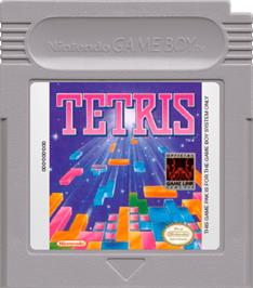 Cartridge artwork for Tetris on the Nintendo Game Boy.