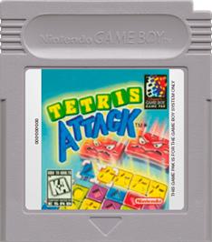 Cartridge artwork for Tetris Attack on the Nintendo Game Boy.