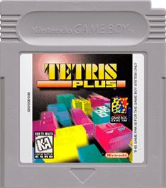 Cartridge artwork for Tetris Plus on the Nintendo Game Boy.