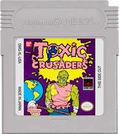 Cartridge artwork for Toxic Crusaders on the Nintendo Game Boy.
