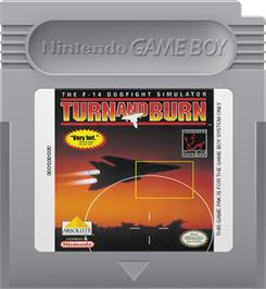 Cartridge artwork for Turn & Burn on the Nintendo Game Boy.
