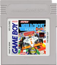 Cartridge artwork for World Circuit Series on the Nintendo Game Boy.