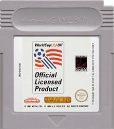 Cartridge artwork for World Cup USA '94 on the Nintendo Game Boy.
