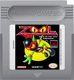 Cartridge artwork for Zool on the Nintendo Game Boy.