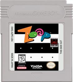 Cartridge artwork for Zoop on the Nintendo Game Boy.