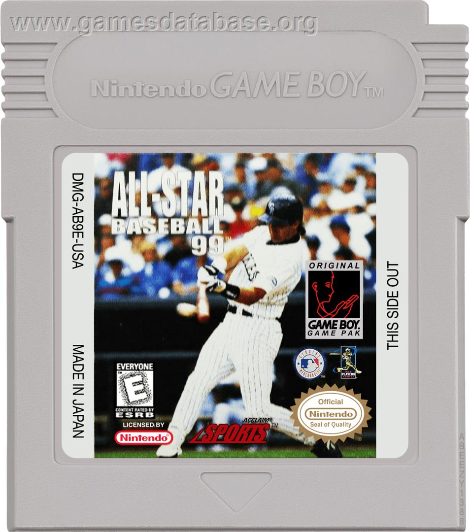 All-Star Baseball '99 - Nintendo Game Boy - Artwork - Cartridge