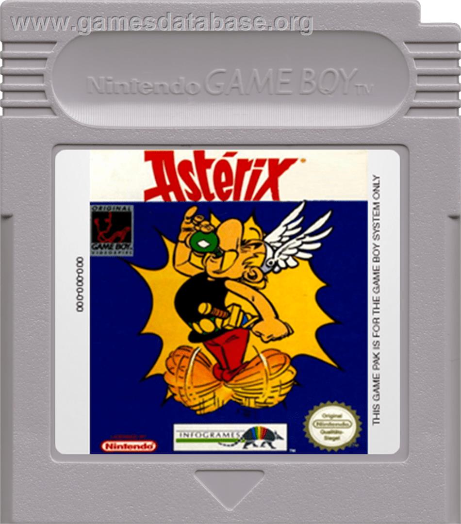 Asterix - Nintendo Game Boy - Artwork - Cartridge