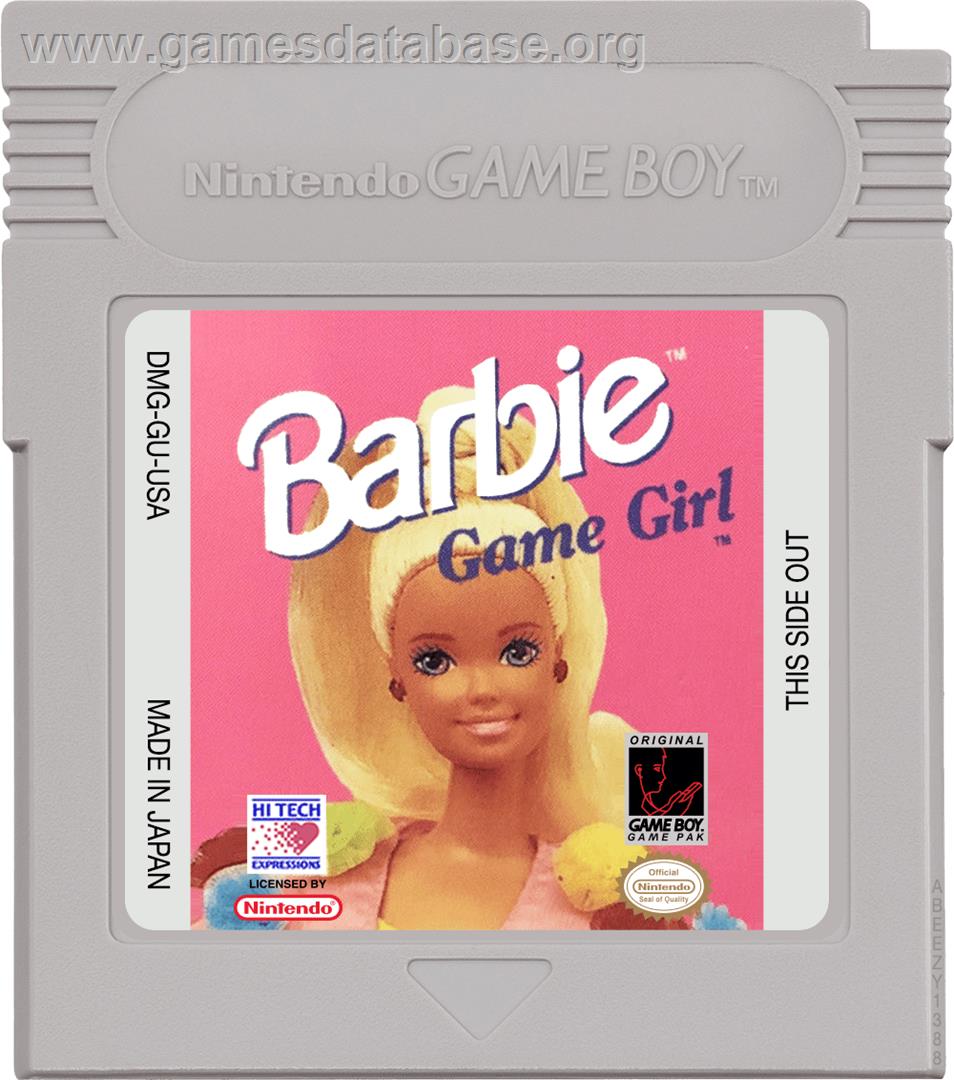 Barbie Game Girl - Nintendo Game Boy - Artwork - Cartridge