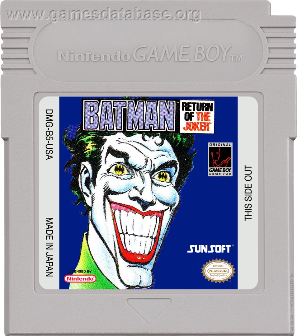 Batman: Return of the Joker - Nintendo Game Boy - Artwork - Cartridge
