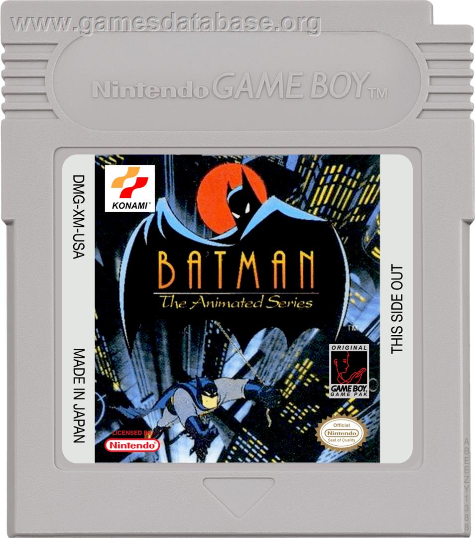 Batman: The Animated Series - Nintendo Game Boy - Artwork - Cartridge