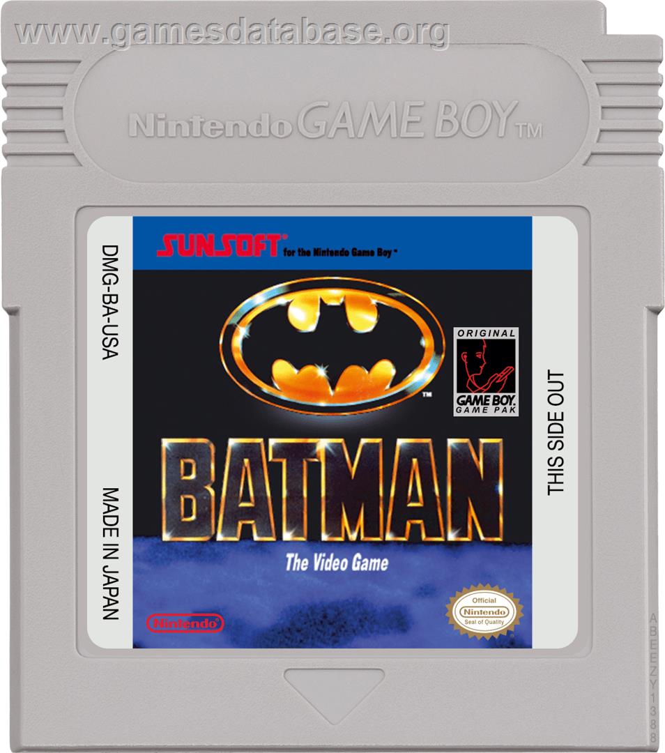 Batman: The Video Game - Nintendo Game Boy - Artwork - Cartridge