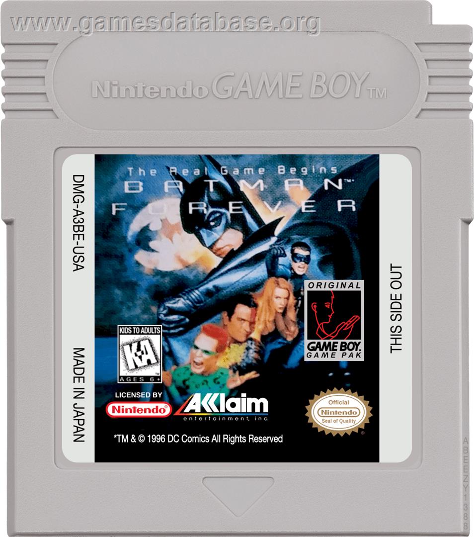 Batman Forever - Nintendo Game Boy - Artwork - Cartridge
