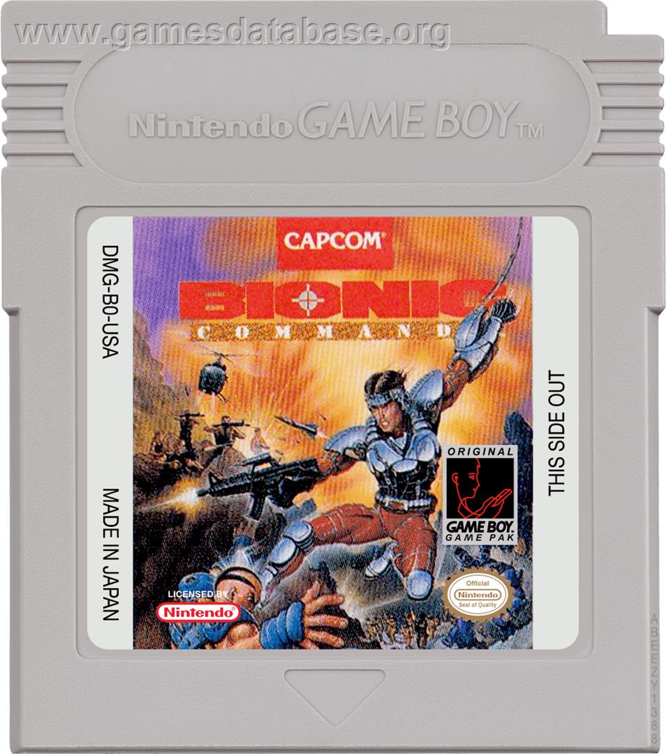 Bionic Commando - Nintendo Game Boy - Artwork - Cartridge
