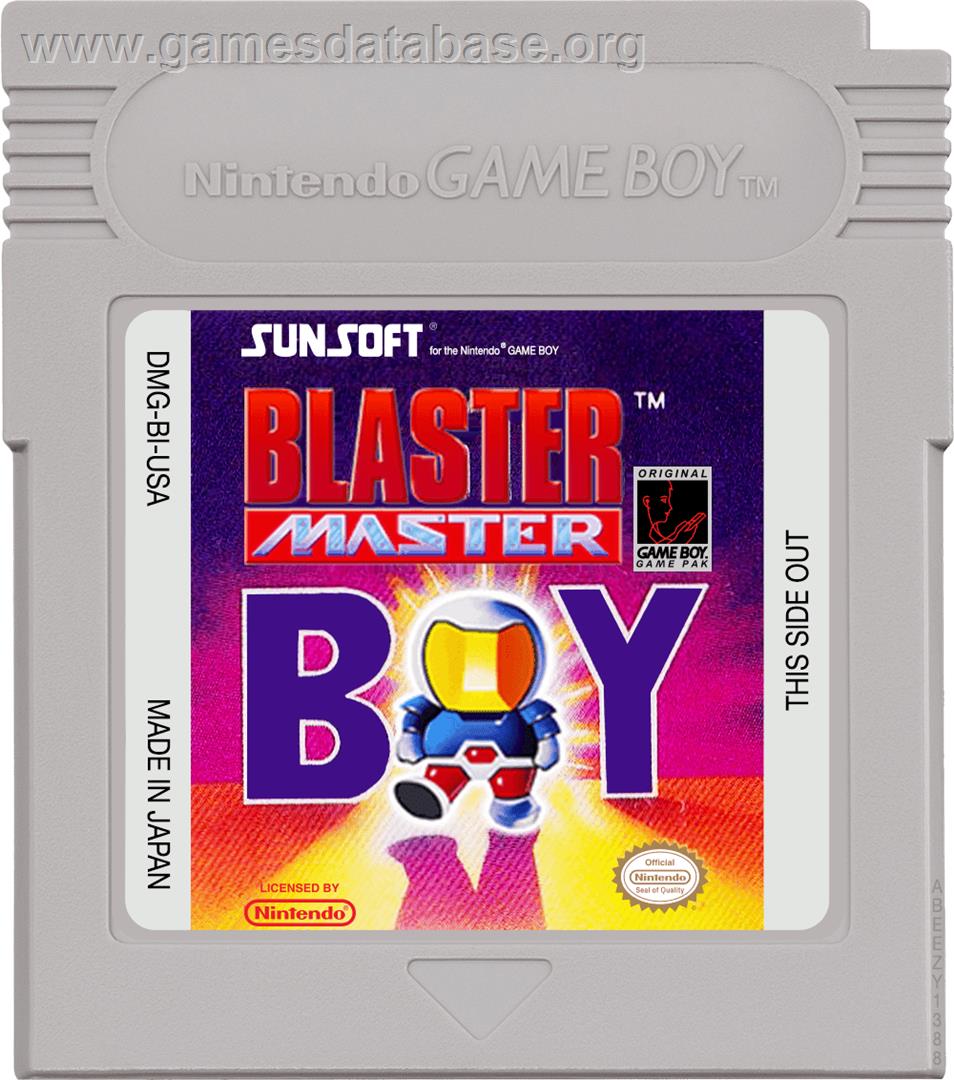 Blaster Master Boy - Nintendo Game Boy - Artwork - Cartridge