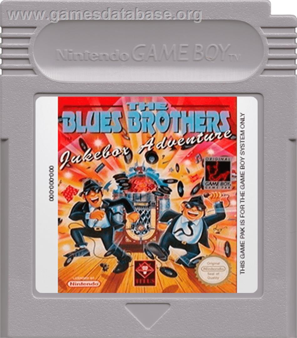 Blues Brothers: Jukebox Adventure - Nintendo Game Boy - Artwork - Cartridge