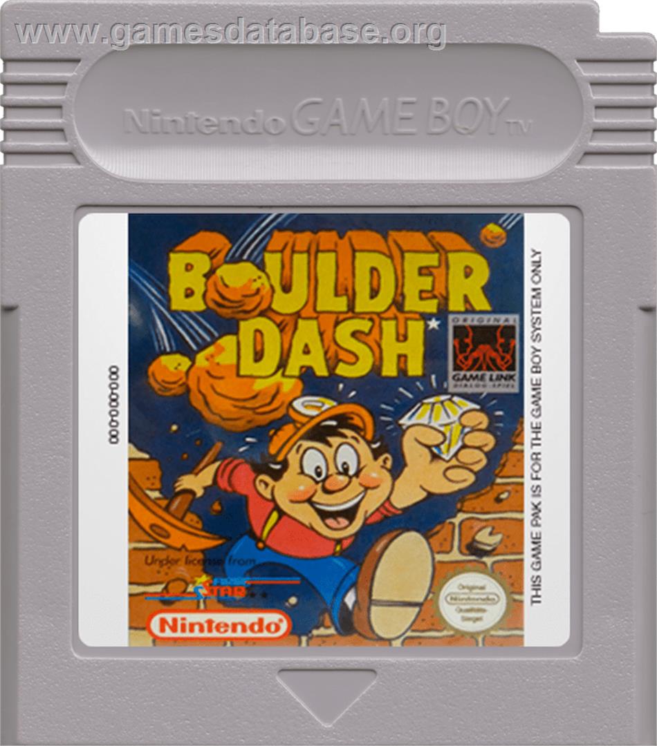 Boulder Dash - Nintendo Game Boy - Artwork - Cartridge