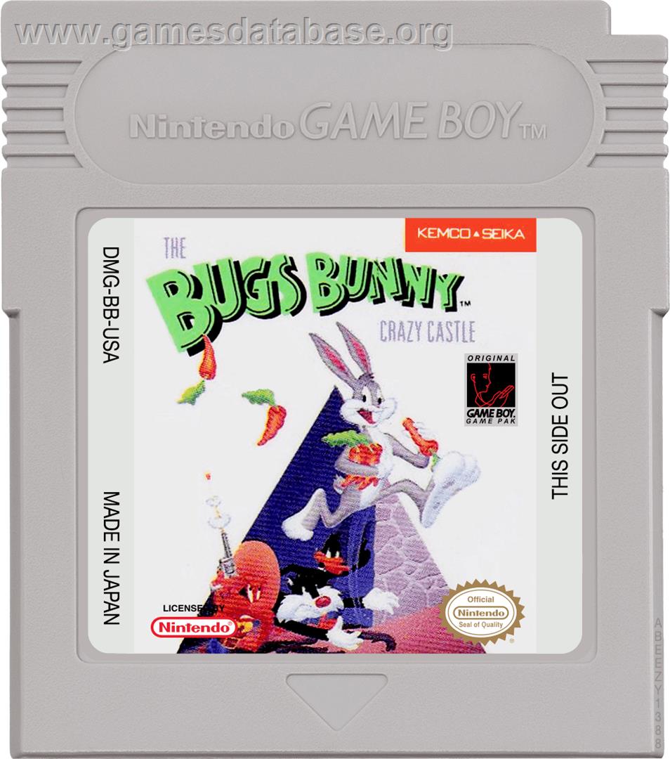 Bugs Bunny Crazy Castle - Nintendo Game Boy - Artwork - Cartridge