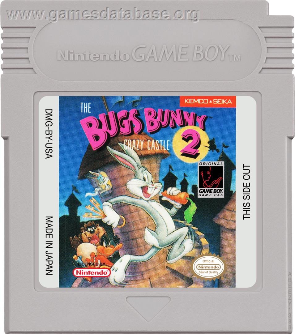 Bugs Bunny Crazy Castle 2 - Nintendo Game Boy - Artwork - Cartridge