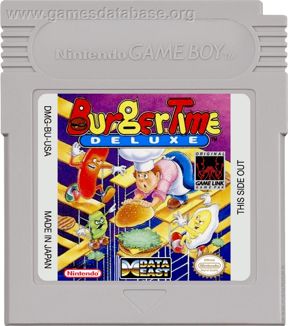 BurgerTime Deluxe - Nintendo Game Boy - Artwork - Cartridge