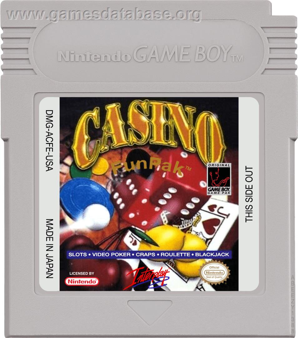 Casino FunPak - Nintendo Game Boy - Artwork - Cartridge