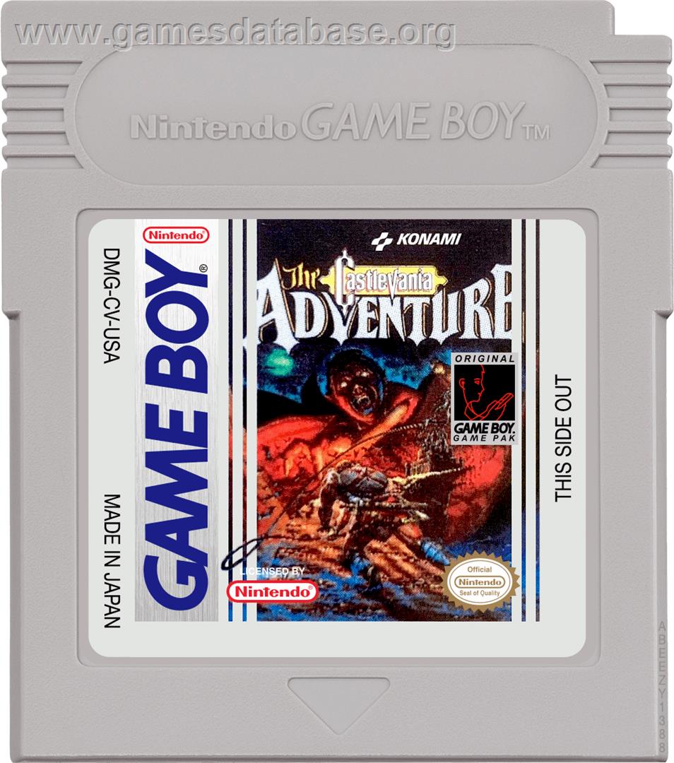 Castlevania: The Adventure - Nintendo Game Boy - Artwork - Cartridge