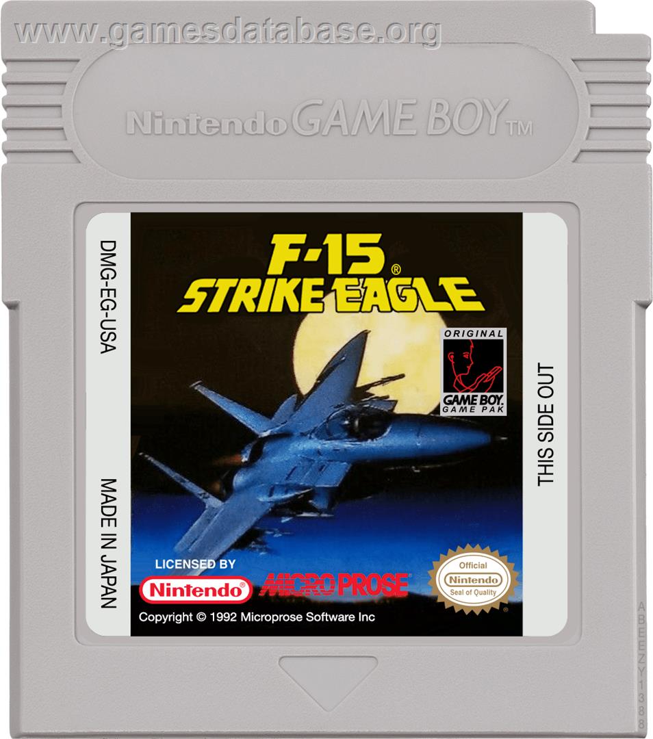 F-15 Strike Eagle - Nintendo Game Boy - Artwork - Cartridge