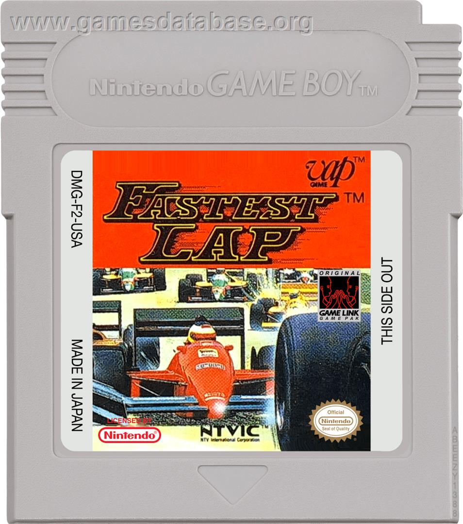 Fastest Lap - Nintendo Game Boy - Artwork - Cartridge