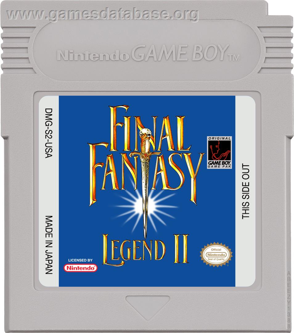 Final Fantasy Legend 2 - Nintendo Game Boy - Artwork - Cartridge