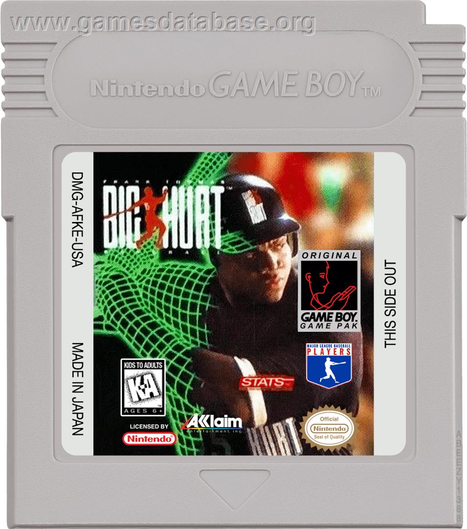 Frank Thomas' Big Hurt Baseball - Nintendo Game Boy - Artwork - Cartridge
