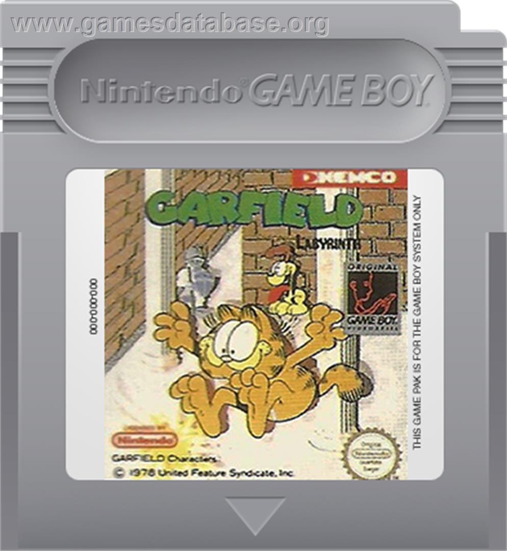 Garfield Labyrinth - Nintendo Game Boy - Artwork - Cartridge