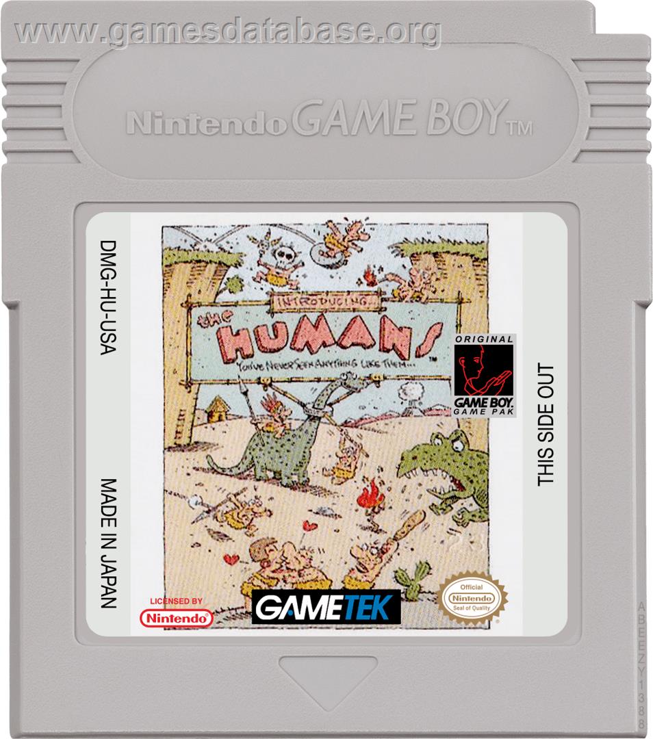 Humans - Nintendo Game Boy - Artwork - Cartridge