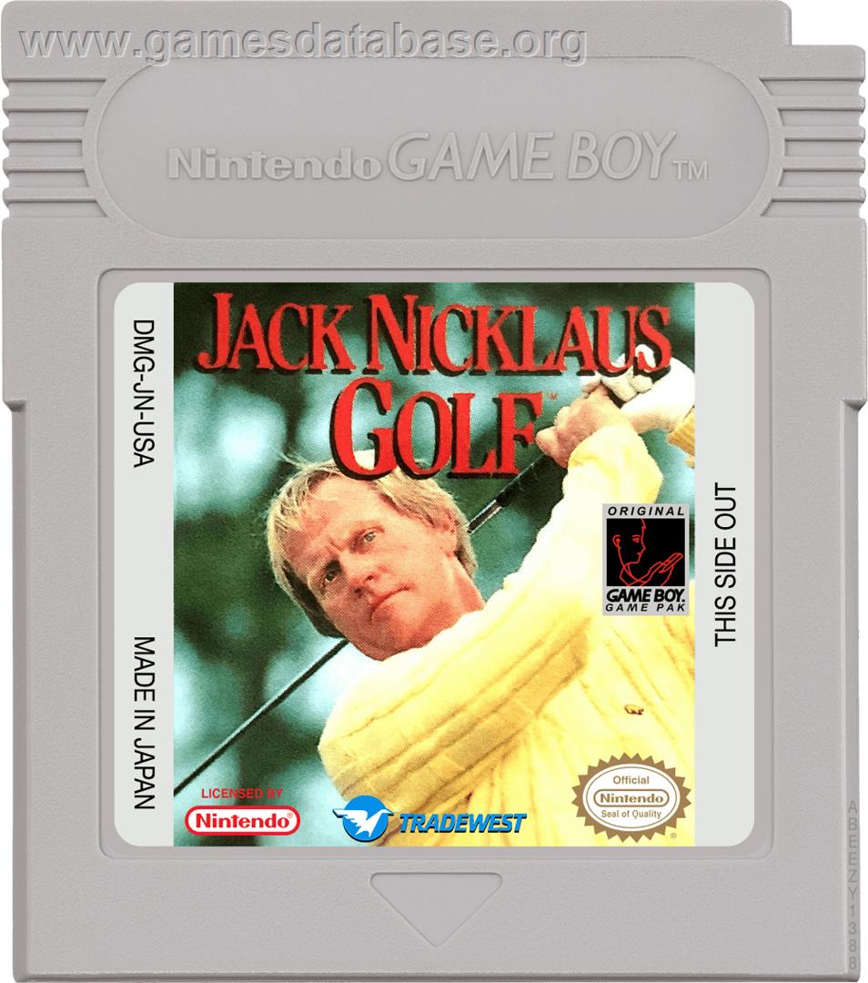 Jack Nicklaus Golf - Nintendo Game Boy - Artwork - Cartridge