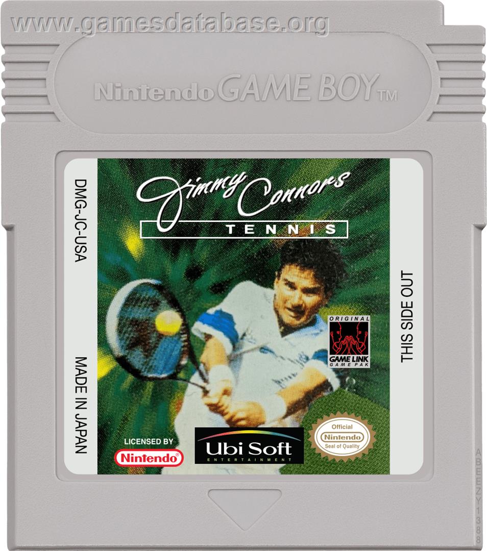 Jimmy Connors Tennis - Nintendo Game Boy - Artwork - Cartridge