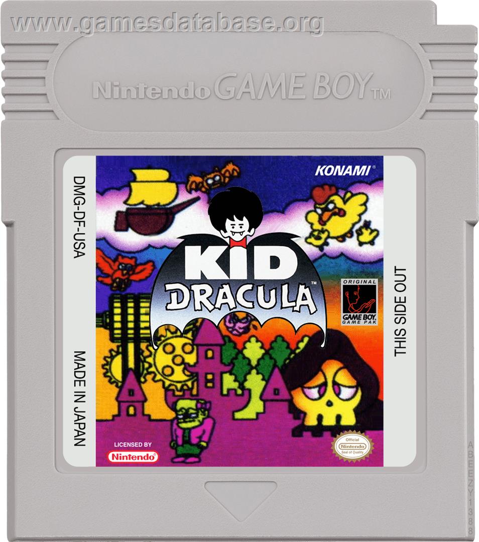 Kid Dracula - Nintendo Game Boy - Artwork - Cartridge