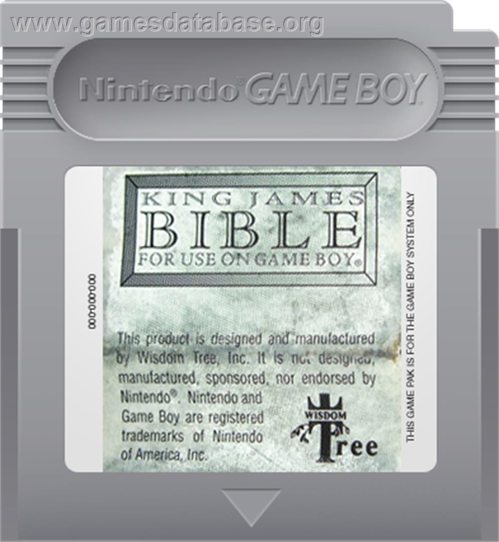 King James Bible For Use On Game Boy - Nintendo Game Boy - Artwork - Cartridge