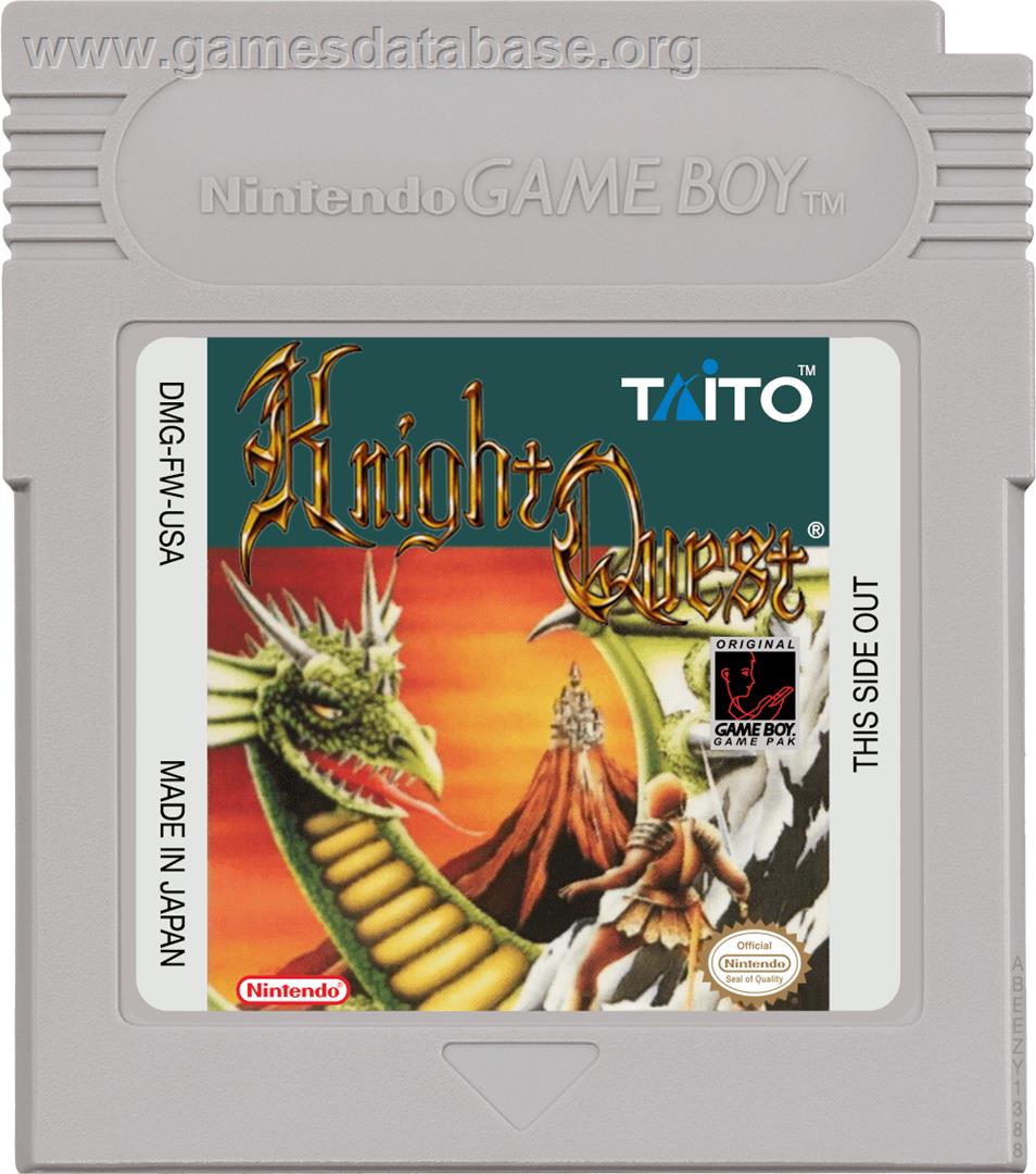 Knight Quest - Nintendo Game Boy - Artwork - Cartridge