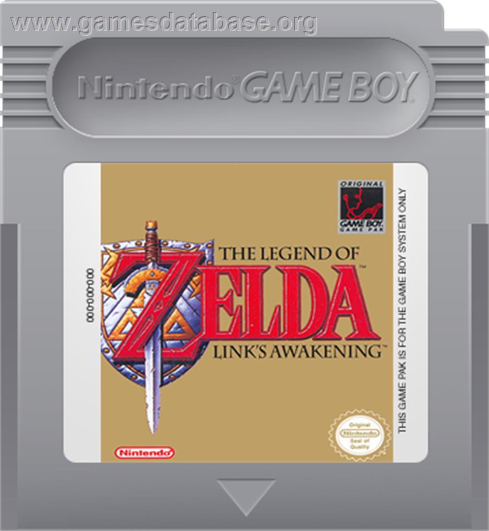Legend of Zelda: Link's Awakening - Nintendo Game Boy - Artwork - Cartridge