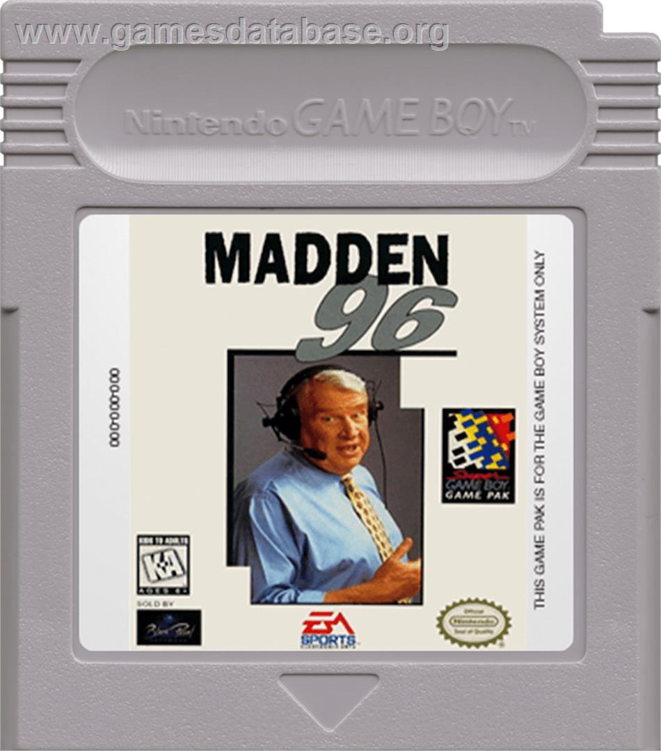 Madden NFL '96 - Nintendo Game Boy - Artwork - Cartridge